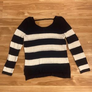 Striped knit sweater